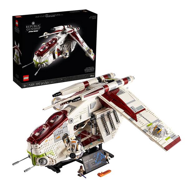 لگو استار وارز کد 75309 LEGO Star Wars Republic Gunship 75309 Building Kit; Cool, Ultimate Collector Series Build-and-Display Model (3,292 Pieces)